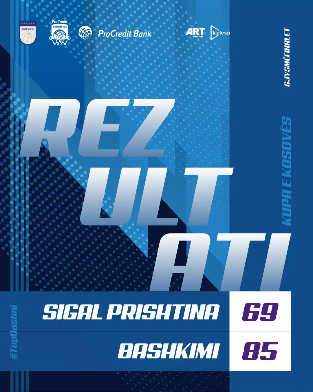 KB Bashkimi finalisti i dytë për kupën e Kosovës